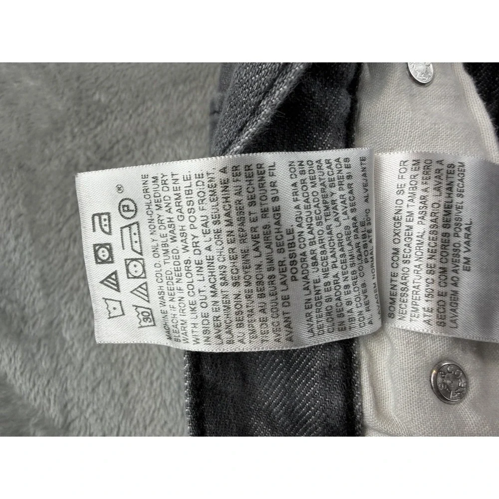 Levis 511 Jeans Mens 34x34 Gray Slim‎ Straight Med Wash (32x30 Altered/Hemmed)